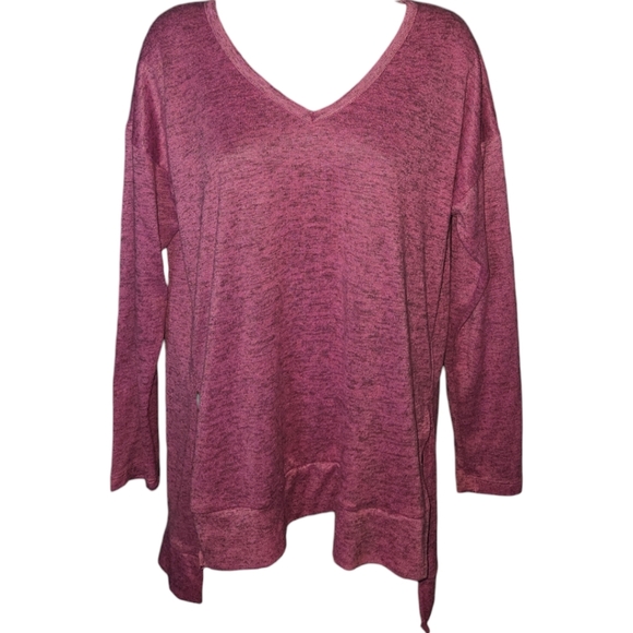 NWT Eye Candy Split Hem High Low Long Sleeve Top - Picture 1 of 4